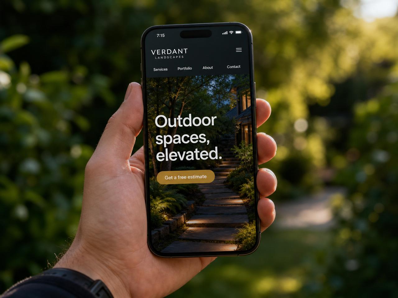 Verdant Landscapes — Landscaping website by 513 Digital